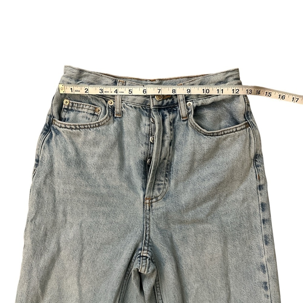 Topshop Light Wash Straight High Waisted jeans size 26 - Picture 4 of 7